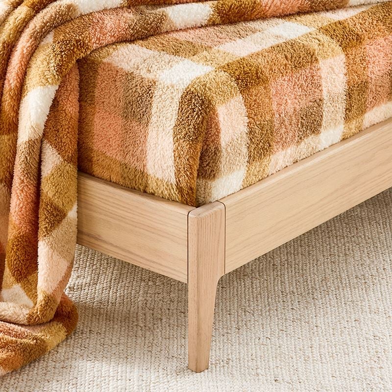 Cloud Earth Check Blanket