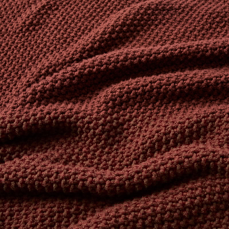 Hallstatt Cinnamon Chunky Knit Throw