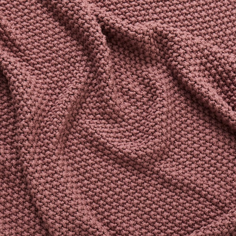 Hallstatt Mulberry Chunky Knit Throw