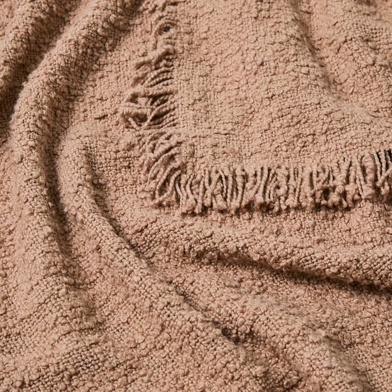 Leiden Hazelnut Boucle Throw