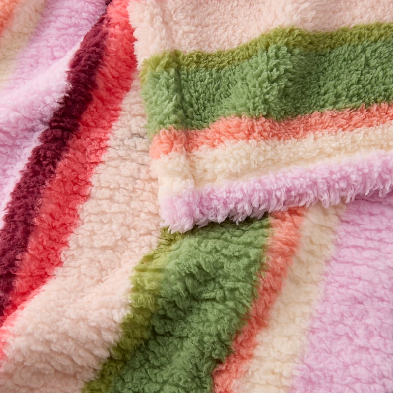 Cloud Cottage Chic Stripe Throw