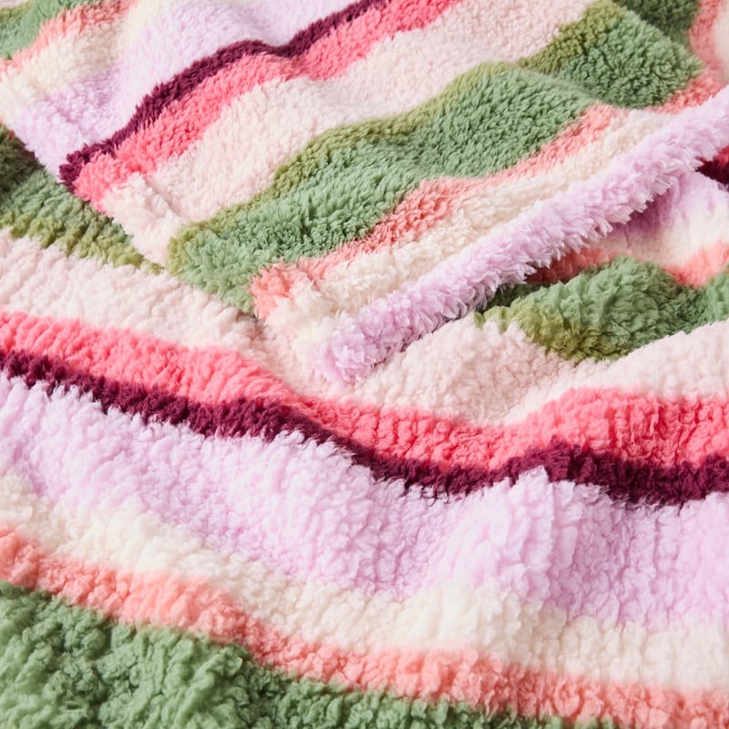 Cloud Cottage Chic Stripe Throw