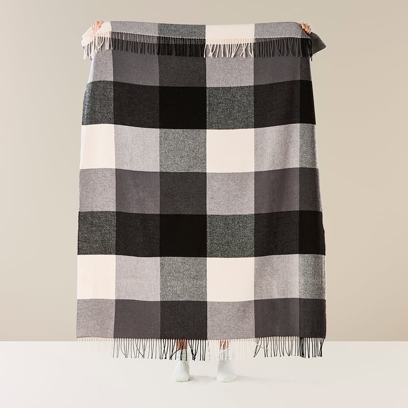 Holland Grey Wool Throw