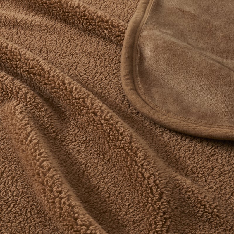 Walnut Sherpa Throw
