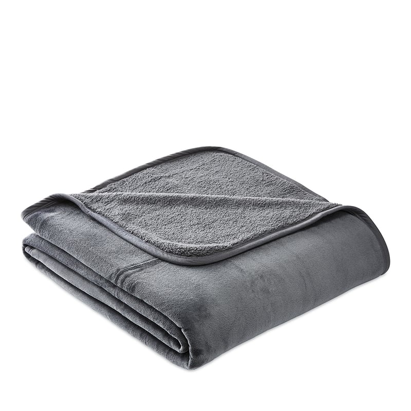 Storm Grey Sherpa Blanket