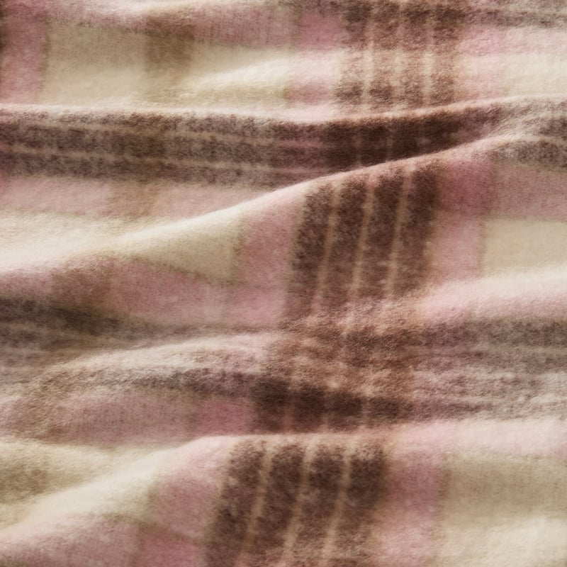 Michigan Rosewood Check Throw