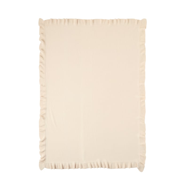 Evelyn Knit Natural Throw