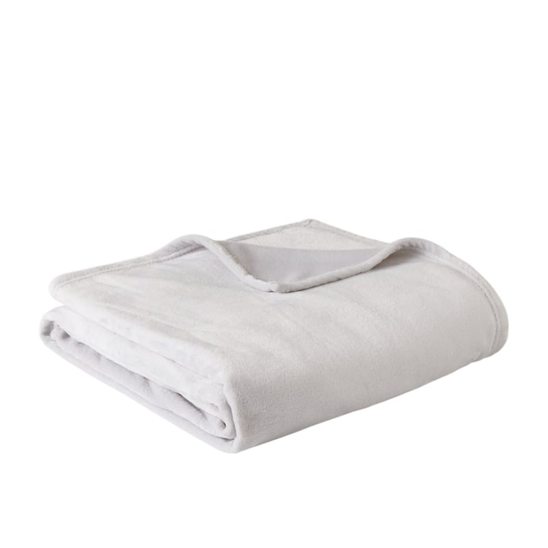 Aspen Silver Fleece Blanket