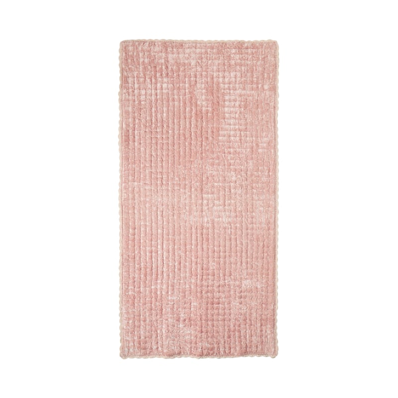 Lara Blush Velvet Throw
