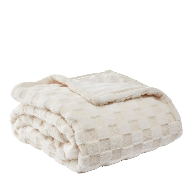 Estonia Check Natural Blanket