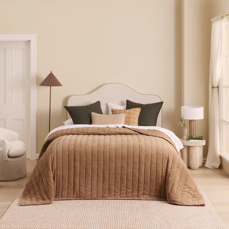 Theo Almond Velvet Blanket