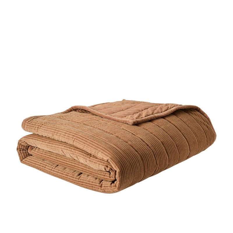 Theo Almond Velvet Blanket
