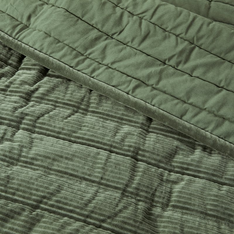 Theo Dark Ivy Velvet Blanket