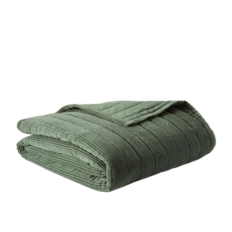 Theo Dark Ivy Velvet Blanket