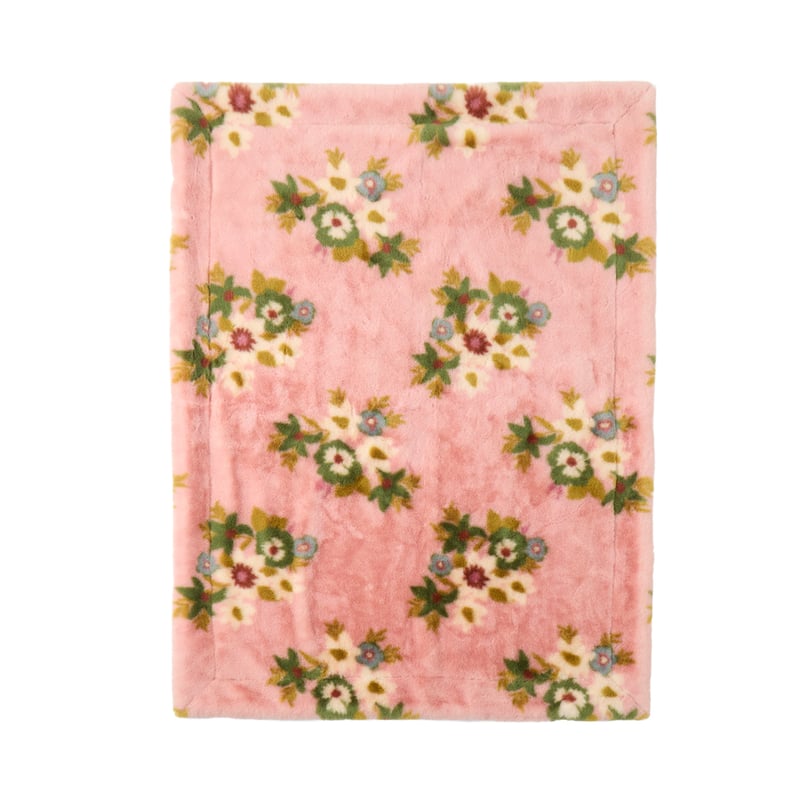 April Pink Fur Throw