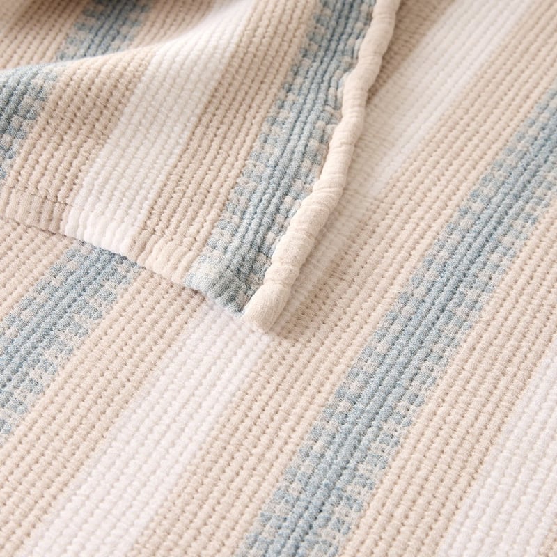 European Collection Cool Stripe Muslin Blanket