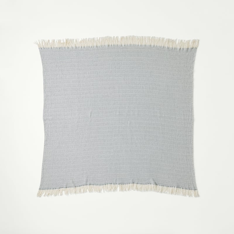 Bowie Blue & Natural Throw