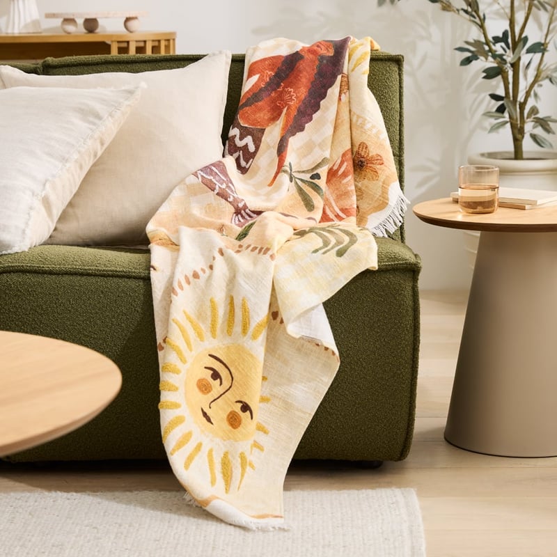 Island Paradise Brown Throw