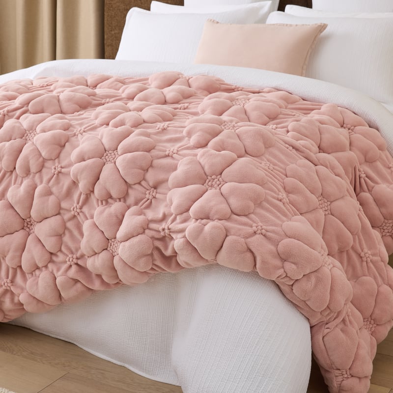 Moonflower Blush Throw