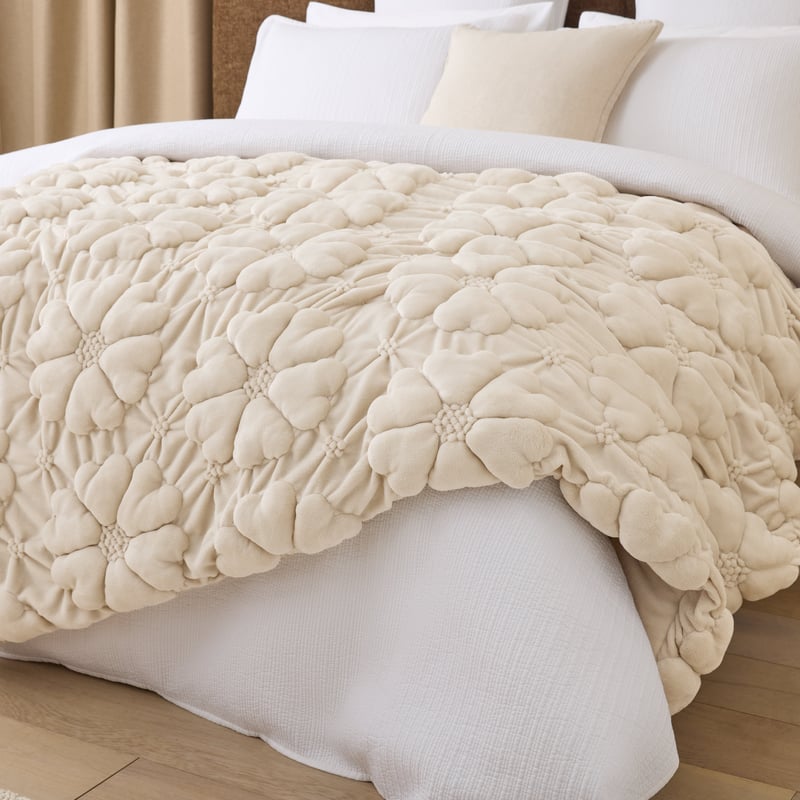 Moonflower Natural Throw