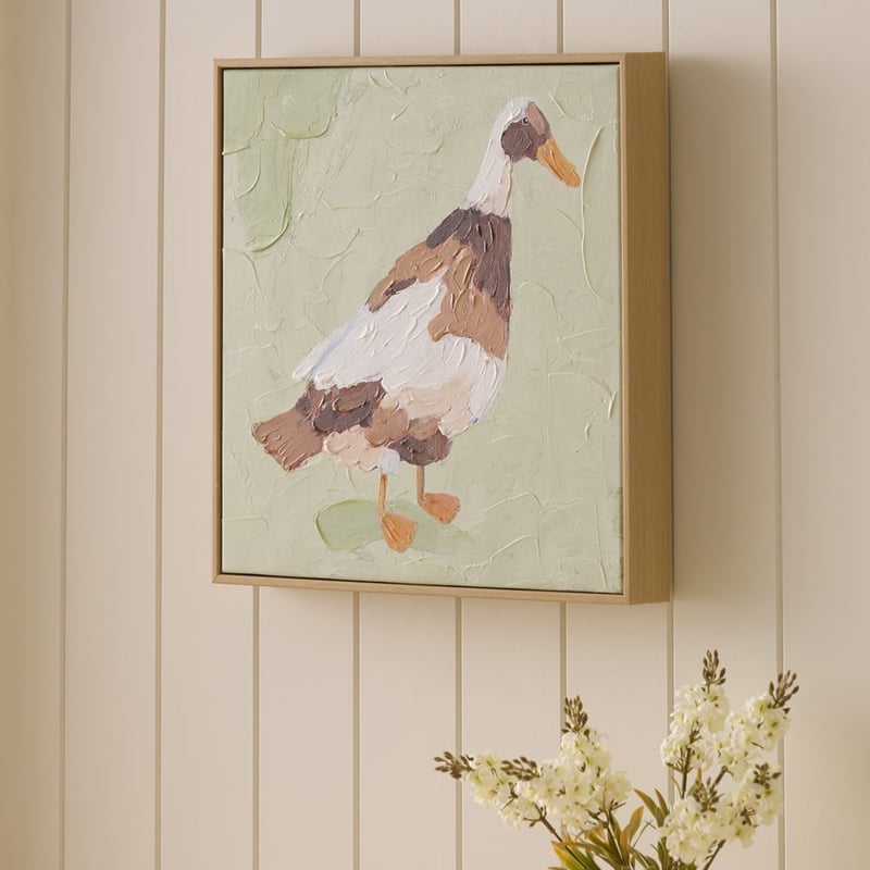Birdhouse Dahlia Duck Canvas