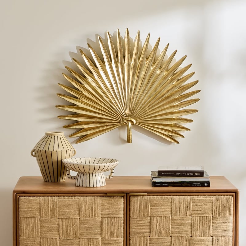 Gold Leaf Palm Wall Art