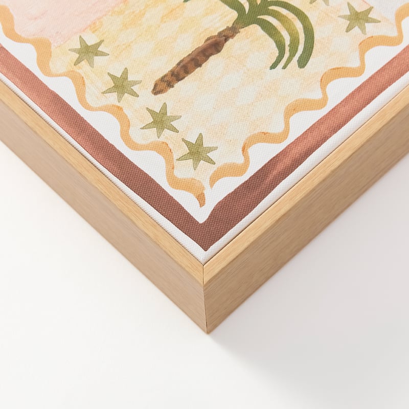 Summer Paradise Mermaid Collage Canvas