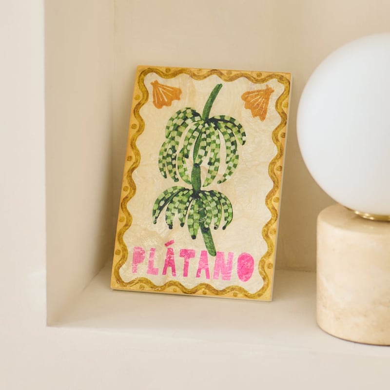 Costa Del Sol Capiz Platano Wall Art