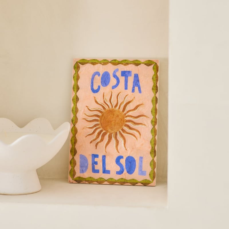 Costa Del Sol Capiz Sol Wall Art