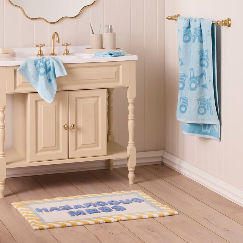 Truck Time Pale Blue Towel Range