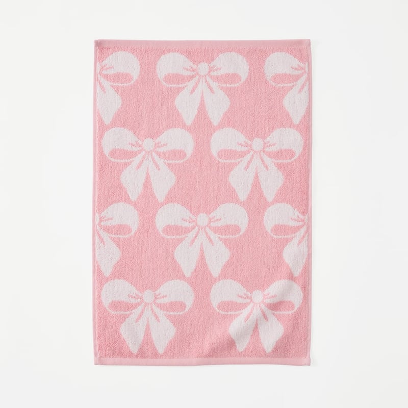 Pretty Bows Pink Towel Range