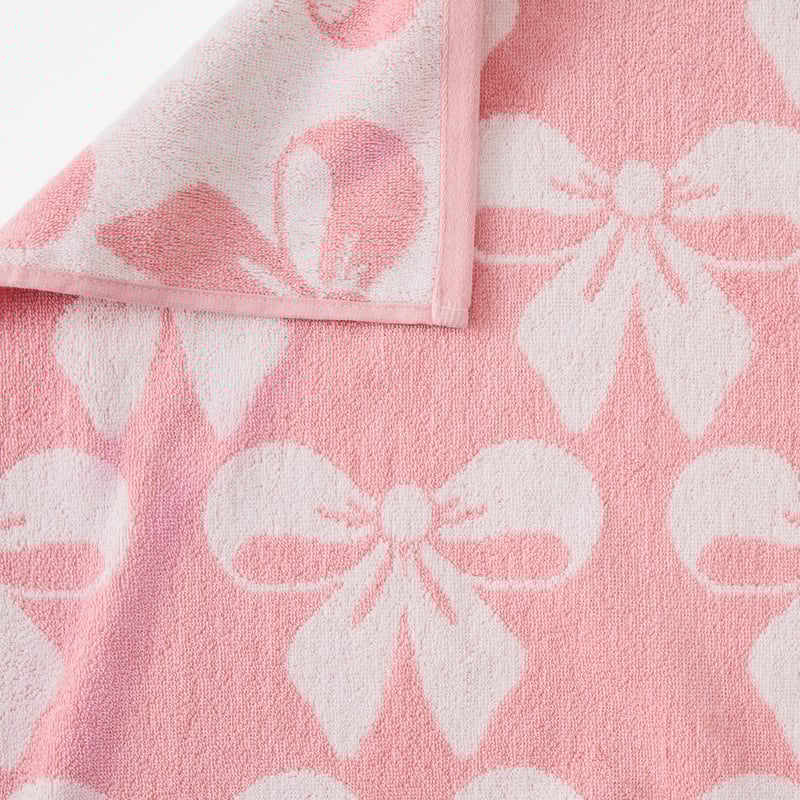 Pretty Bows Pink Towel Range