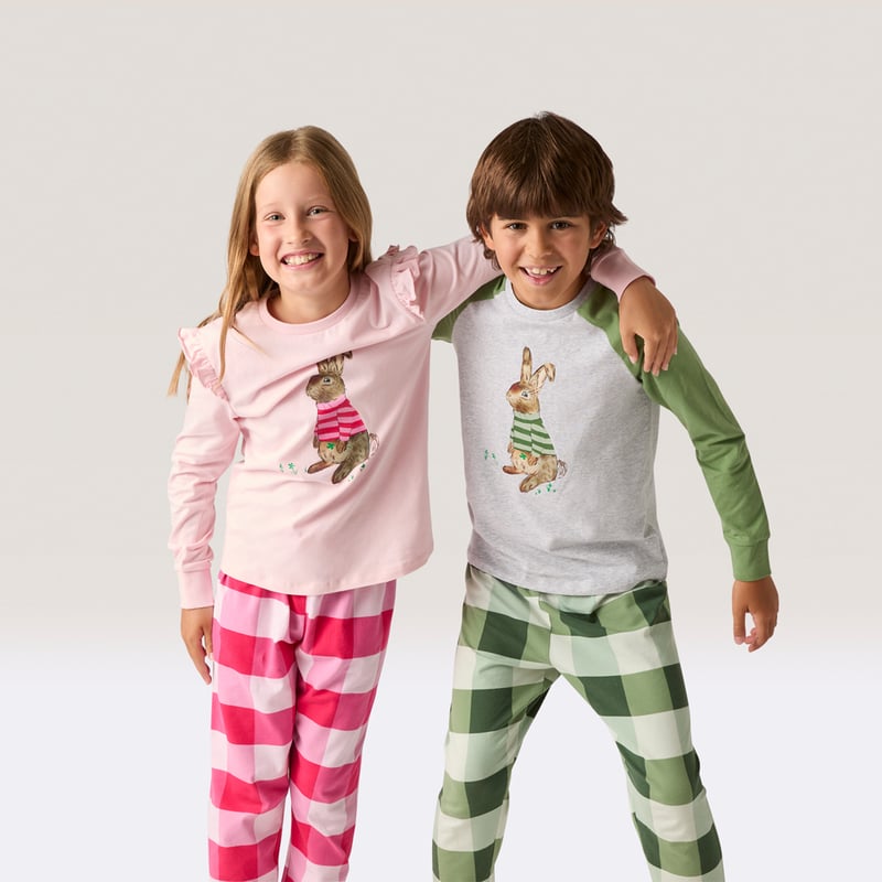 Kids Easter Binky Thyme Long Pyjama Set