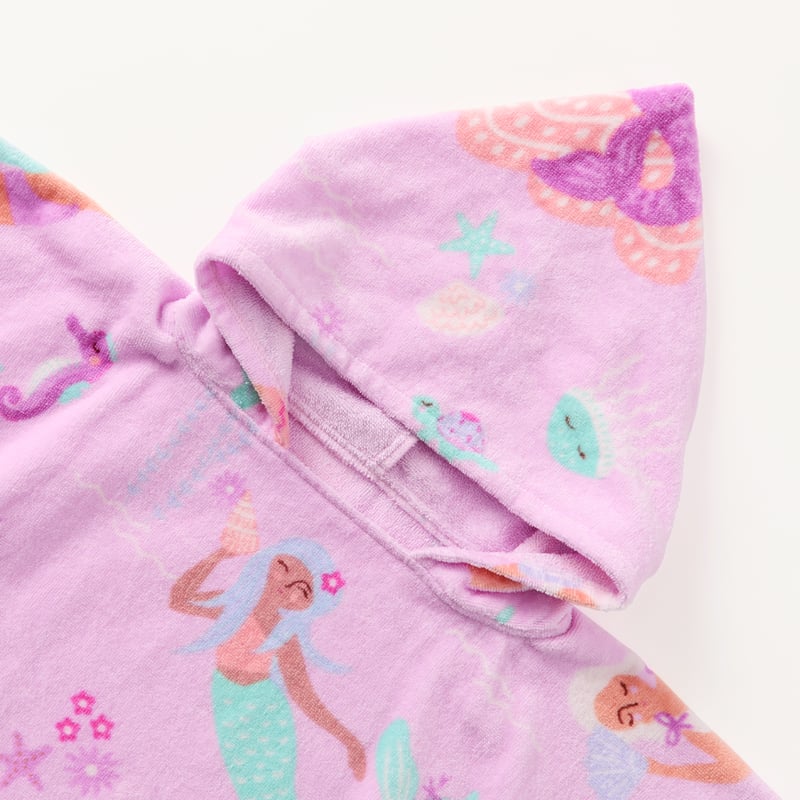 Kids Mermaid Wonder Beach Hooded Towel