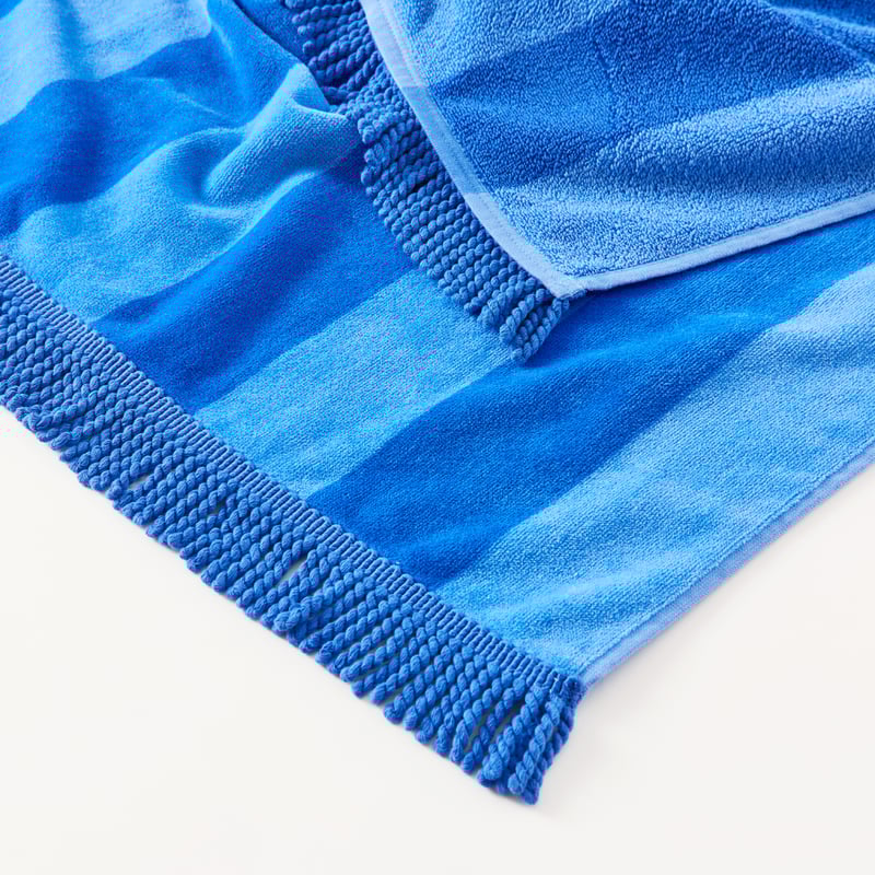 Kids Blue Stripe Beach Towel