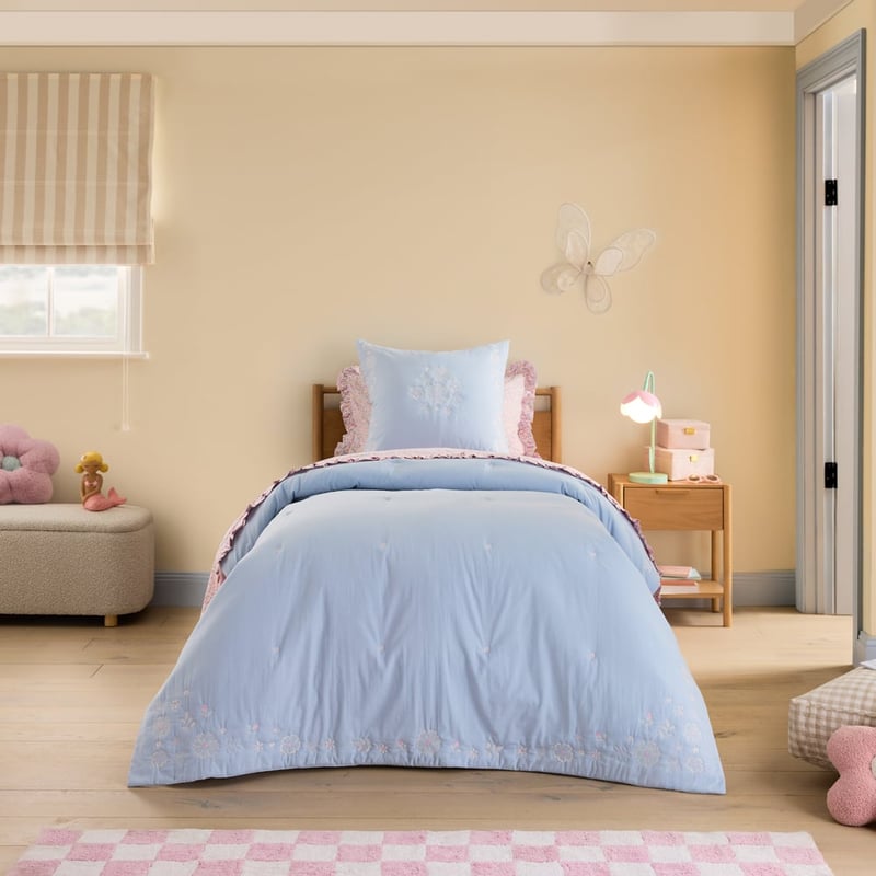 Heirloom Everbloom Chambray Coverlet