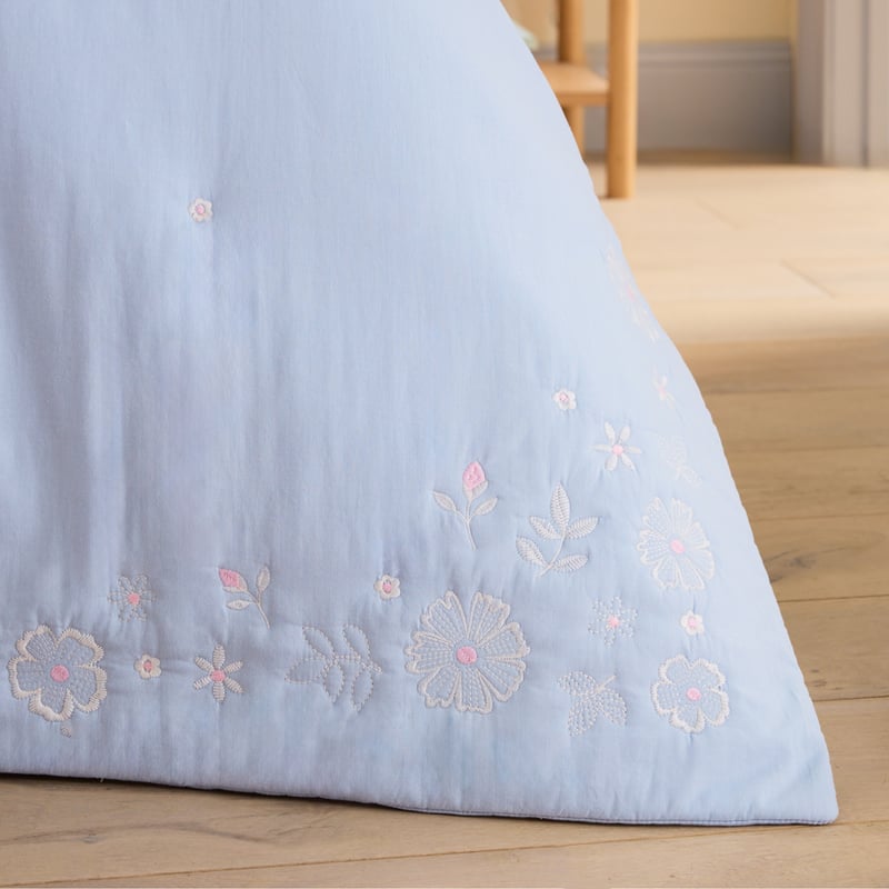 Heirloom Everbloom Chambray Coverlet