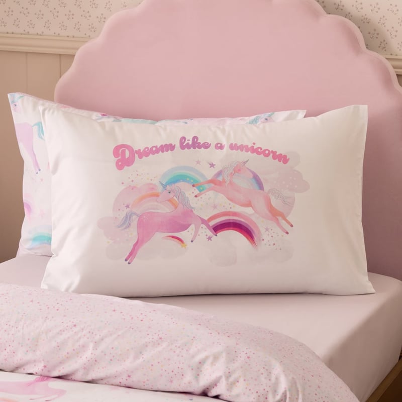 Dream Like A Unicorn Text Pillowcase