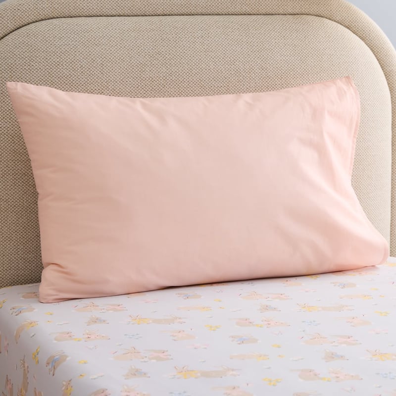 Easter Wishes Pale Pink Pillowcase