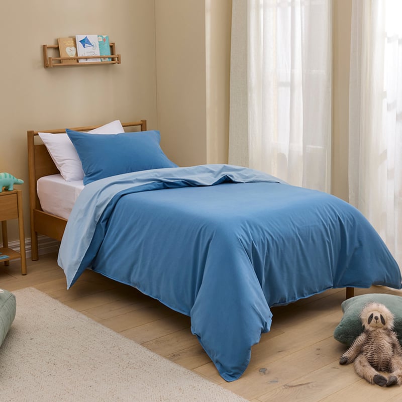 Stonewashed Cotton Chambray Denim Quilt Cover Set