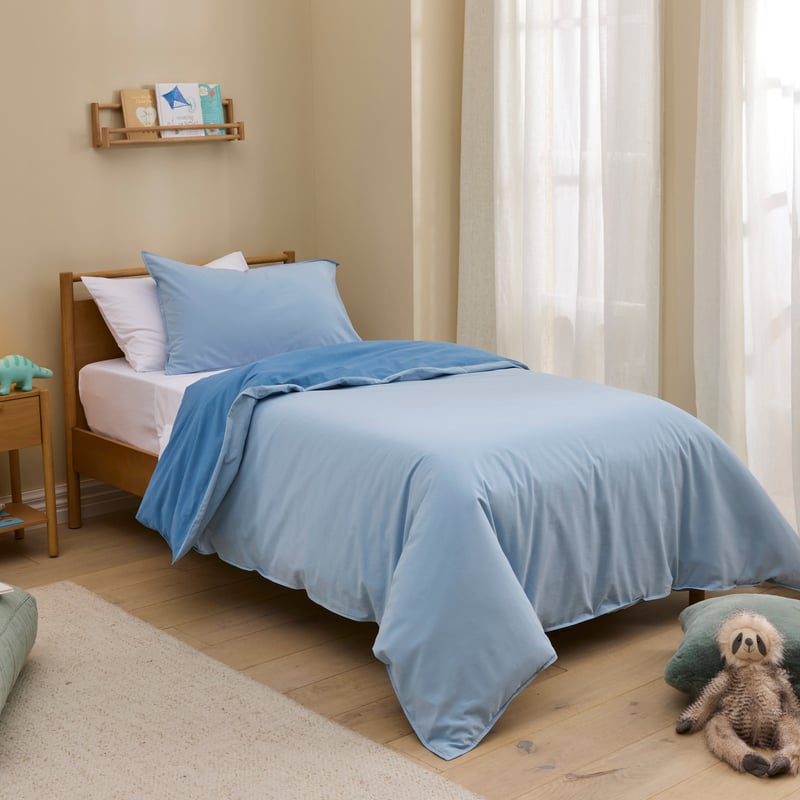 Stonewashed Cotton Chambray Denim Quilt Cover Set