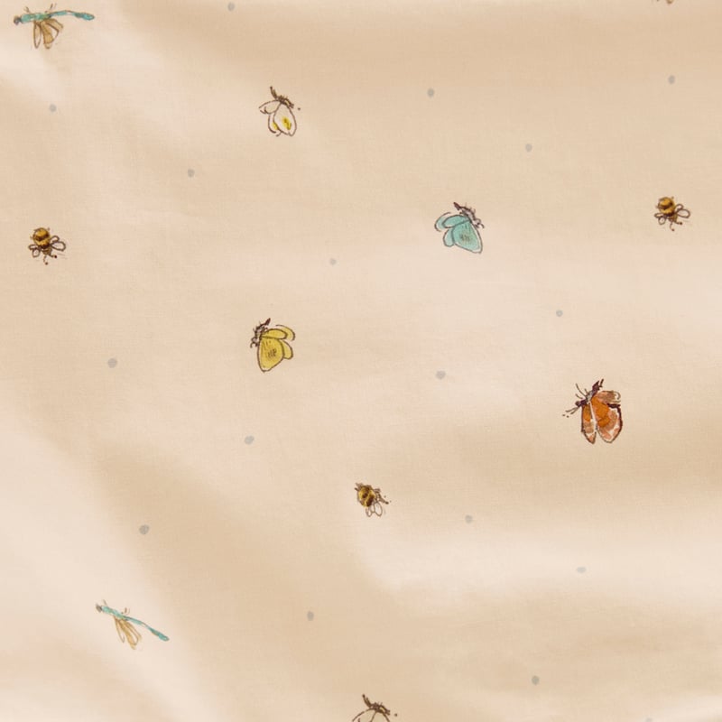 Peter Rabbit Natural Quilted Cot Quilt Cover Set