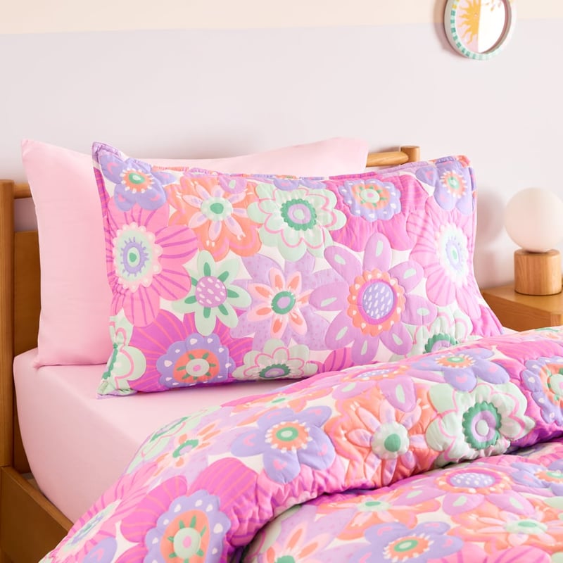 Pippa Purple Floral Quilt Cover Set