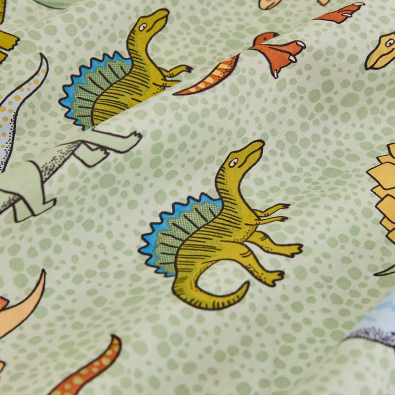 Dino Walk Soft Green Sheet Set