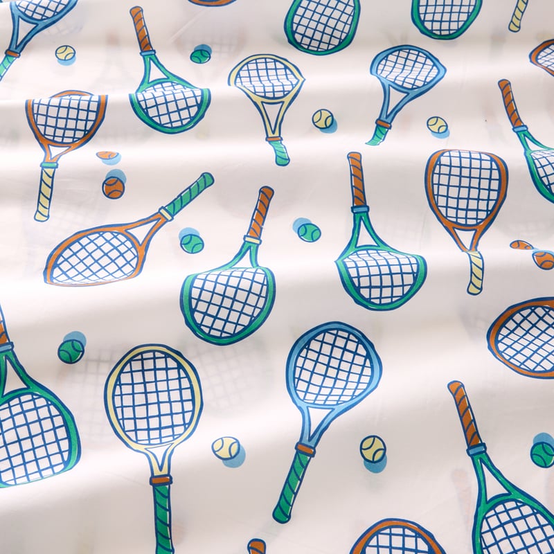 Tennis Time Off White Sheet Set