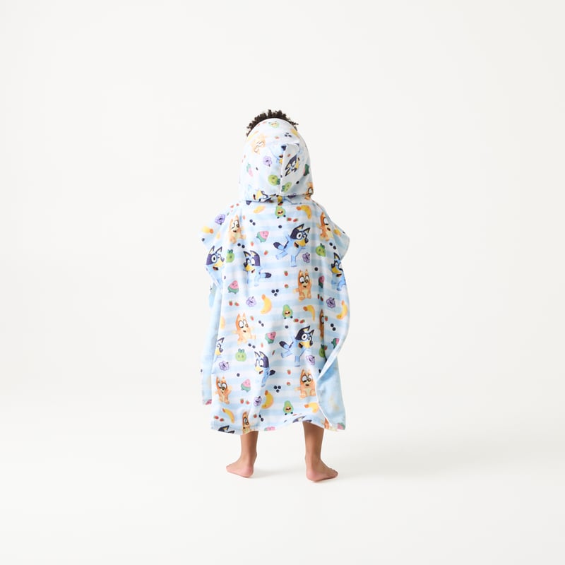 Bluey Play Time Printed Hooded Beach Towel