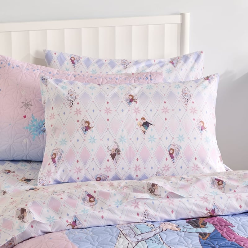 Disney Frozen Two Hearts Text Pillowcase