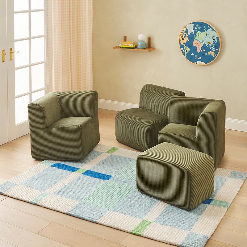 Forest Green Mini Modular Lounge