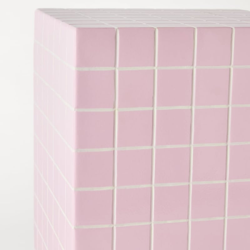 Tilly Pink Tile Side Table