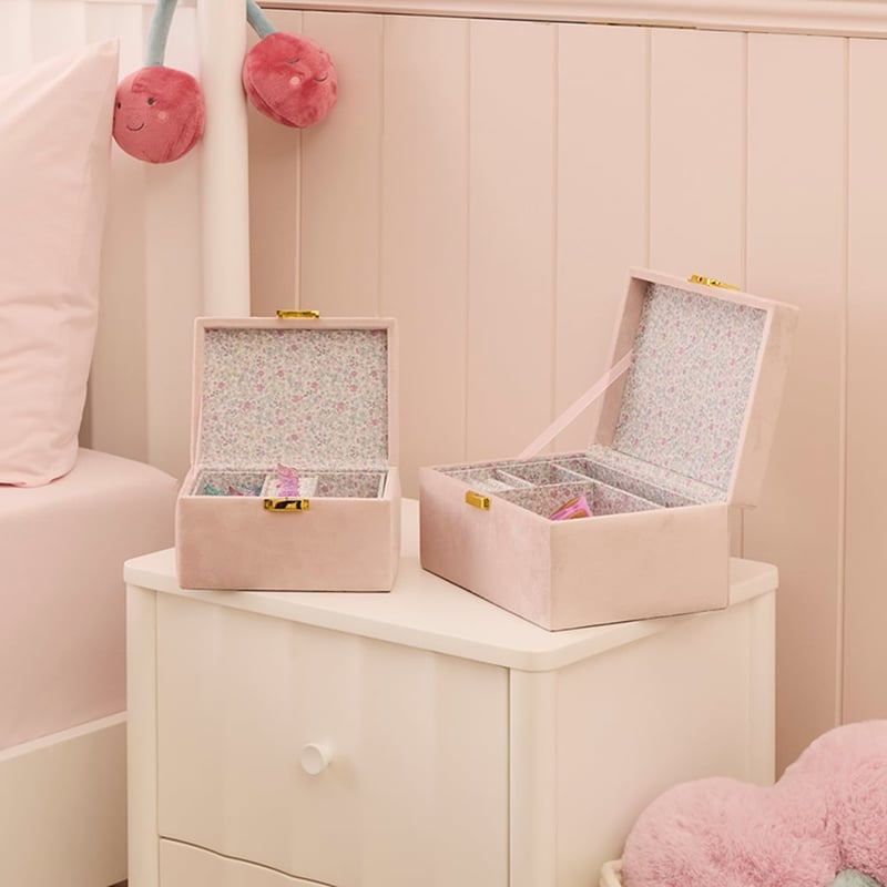 Gracie Floral Velvet Jewellery Box